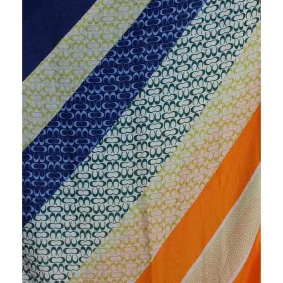 NWT Sacred Threads Artistic Colorful Patchwork Scarf Stripe Print Long Scarf - Picture 5 of 5